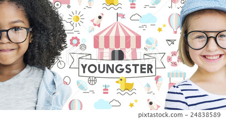 Children Kids Energetic Youth Playful Concept 24838589
