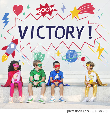 Superhero Kids Imagination Power Helper Concept 24838603