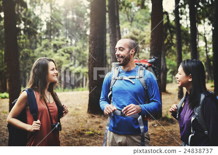 Trek Hiking Destination Experience Lifestyle Concept Trek Hiking Destination Experience Lifestyle Concept 24838737
