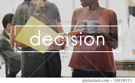 Decision Decide Determination Resolve Pick Selection Concept 24839515