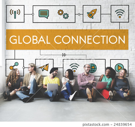 Connection Wireless Online Transmission Transfer Concept 24839654