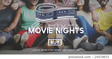 Movie Tickets Nights Audience Cinema Theater Concept 24839655