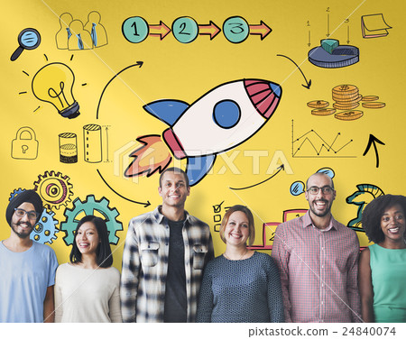 Start Up Business Strategy Growth Planning Concept Start Up Business Strategy Growth Planning Concept 24840074