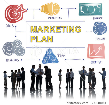 Marketing Plan Branding Commercial Strategy Concept 24840081
