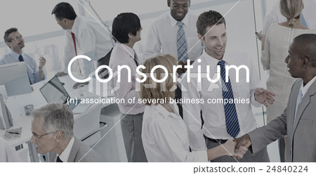 Consortium Alliance Combine Cooperative Group Concept 24840224