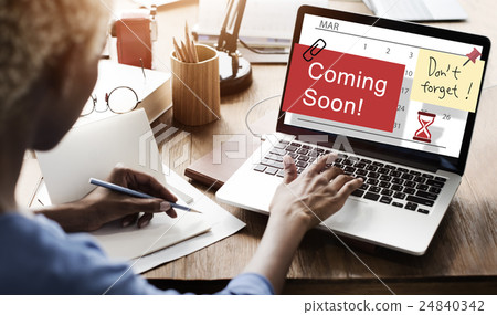 Coming Soon Advertising Annoucement Sign Concept 24840342