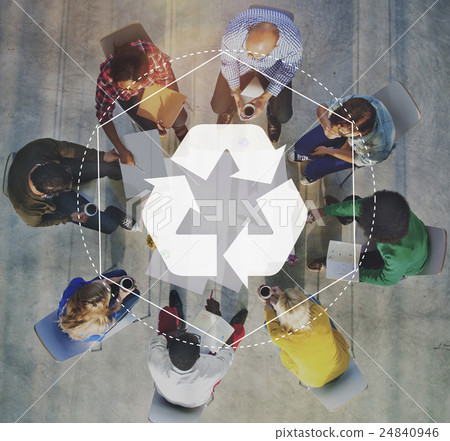 Recycle Biodegradeable Solution Empower Graphic Concept Recycle Biodegradeable Solution Empower Graphic Concept 24840946