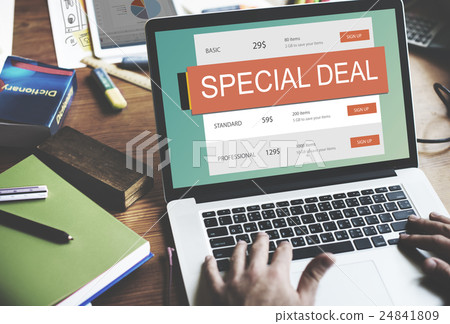E-Commerce Sale Hot Price Discount Deal Concept 24841809