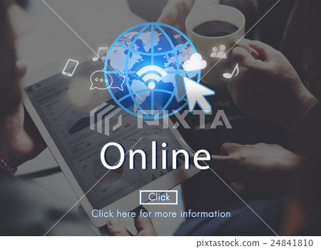 Online Network Internet Connection Digital Concept 24841810