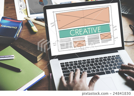 Creative Creatvity Web Design Layout Concept Creative Creatvity Web Design Layout Concept 24841830