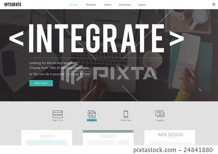 Integrate Merging Blend Combine Concept 24841880