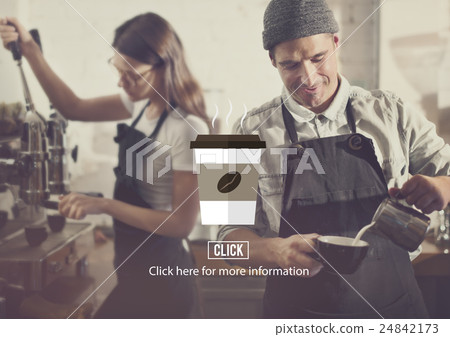 Coffee Shop Cup Hot Beverage Concept Coffee Shop Cup Hot Beverage Concept 24842173