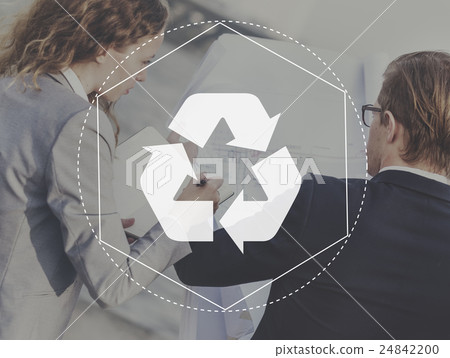 Recycle Biodegradeable Solution Empower Graphic Concept 24842200