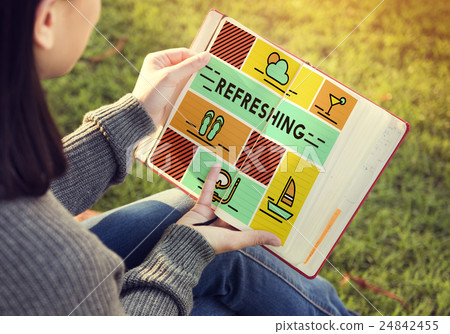 Refreshing Refreshment Renew Rethink Restart Concept 24842455