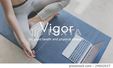 Vigor Energy Strength Powerful Strong Healthy Fitness Concept 24842637