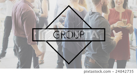 Group of People Community Society Corporate Teamwork Concept 24842735