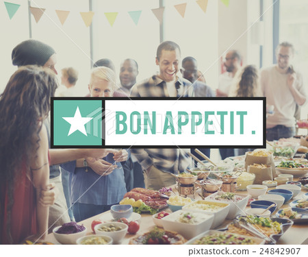 Bon Appetit Buffet Cuisine Culinary Catering Tasty Concept 24842907