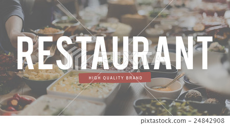 Dining Food Restaurant Meal Variety Concept 24842908