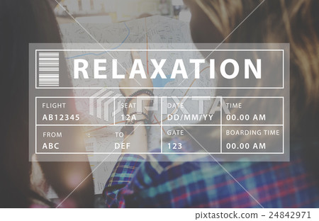 Holiday Travel Tourism Relaxation Graphic Concept 24842971