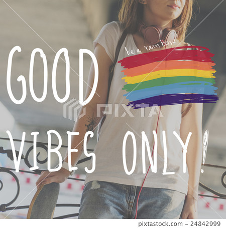 Good Vibes Only Inspire Motivational Positive Concept Good Vibes Only Inspire Motivational Positive Concept 24842999