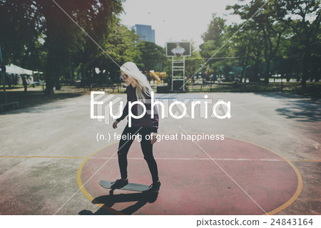 Euphoria Feeling Great Pleasure Happiness Concept 24843164