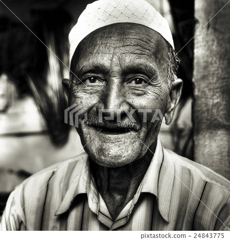 Happy Indian Senior Smiling Concept 24843775