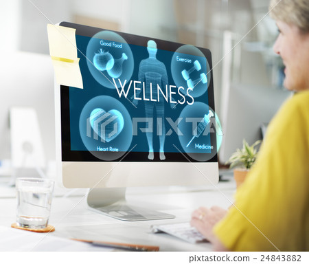 Health Wellbeing Wellness Vitality Healthcare Concept Health Wellbeing Wellness Vitality Healthcare Concept 24843882