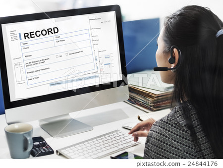 Record Agreement Contract Legal Document Concept 24844176