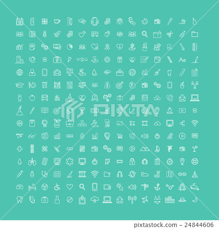 Vector UI Illustration Mixed Travel Medical Finance Concept Vector UI Illustration Mixed Travel Medical Finance Concept 24844606