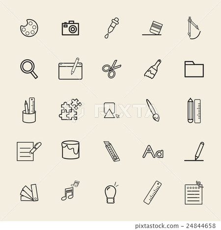 Vector UI Illustration Math Art Study Concept 24844658