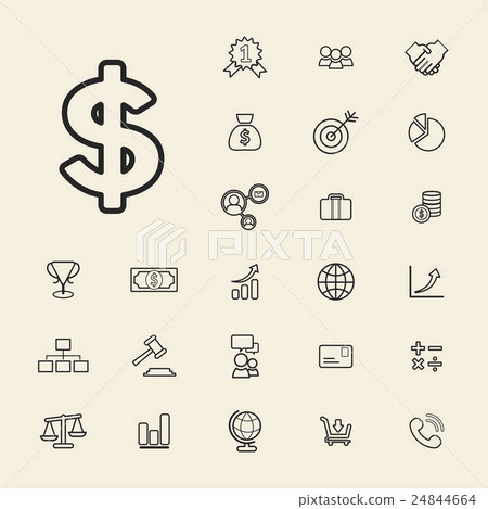 Collection Vector Financial Business Banking UI Concept 24844664