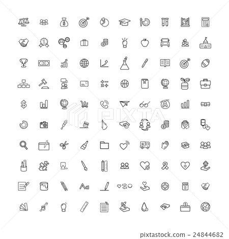 Vector UI Illustration Mixed Business Education Concept Vector UI Illustration Mixed Business Education Concept 24844682