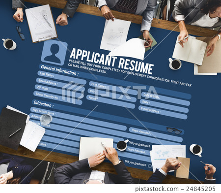Resume Career Recruitment Employment Occupation Concept 24845205