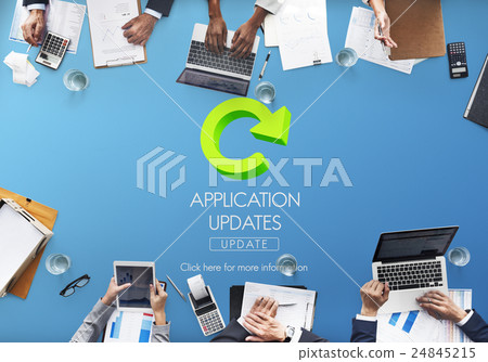 Lastest Version Fresh Updates Application Updates Concept 24845215