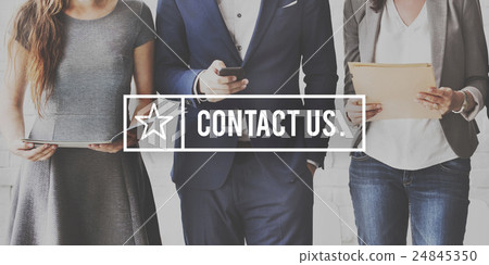 Contact Us Customer Support Enquiry Hotline Concept 24845350
