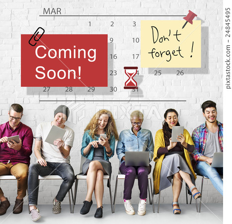 Coming Soon Advertising Annoucement Sign Concept 24845495