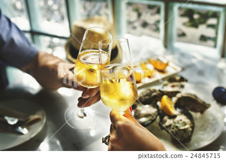 Toast Cheers Alcohol Beverage Celebration Party Concept 24845715