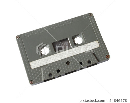 Grey cassette tape 24846378