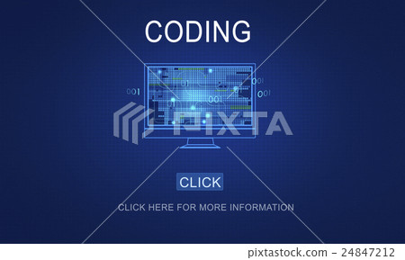 Computer Coding Code Advanced Technology Concept Computer Coding Code Advanced Technology Concept 24847212