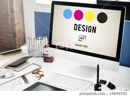 CMYK Ink Design Graphics Creativity Concept CMYK Ink Design Graphics Creativity Concept 24848593