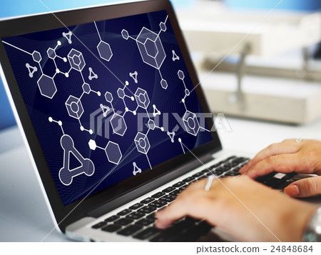 Molecular Structure Chemistry Science Experiment Concept Molecular Structure Chemistry Science Experiment Concept 24848684