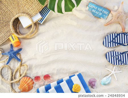 Gone to the Beach Summer Holiday Vacation Starfish Concept Gone to the Beach Summer Holiday Vacation Starfish Concept 24848934