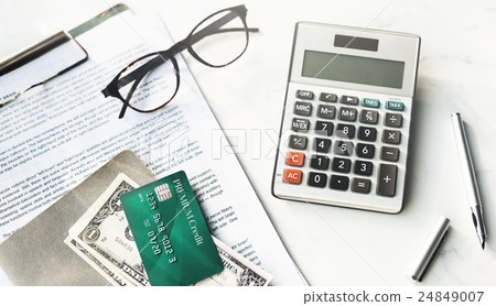 Credit Debit Card Financial Money Paying Balance Concept 24849007
