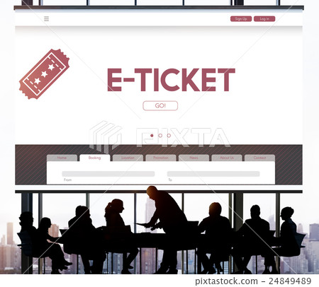 E-Ticket Ticket Booking Reservation Travel Concept 24849489