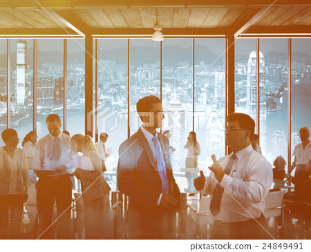 Business People Working In A Conference Room Business People Working In A Conference Room 24849491