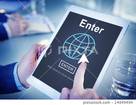 Enter Online Join Website Technology Concept Enter Online Join Website Technology Concept 24849494