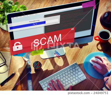 Fraud Hacking Spam Scam Phising Concept 24849751