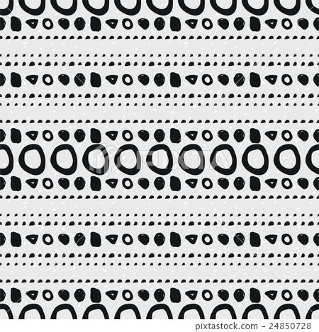 Hand-drawn geometric seamless pattern Hand-drawn geometric seamless pattern 24850728