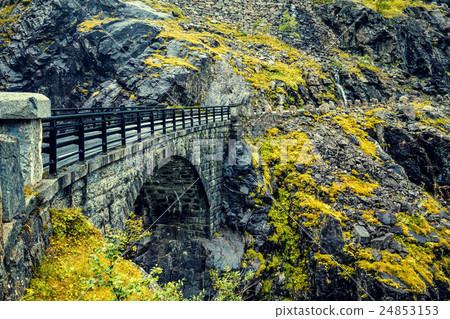 Stone bridge in mountain 24853153
