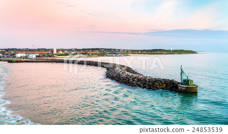 Port of Hirtshals at sunset - Denmark 24853539